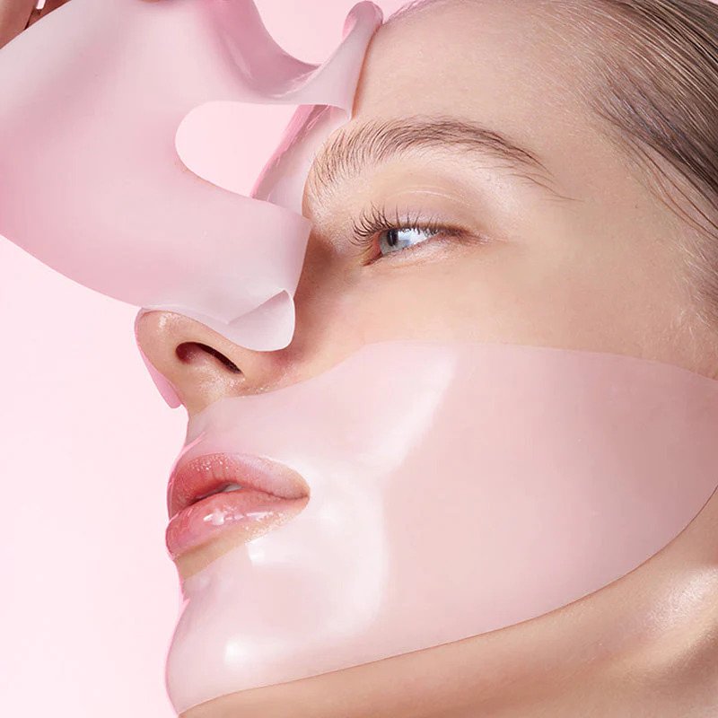 EQQUALBERRY Collagen Pore Tight Hydrogel Mask – pora sutraukianti veido kaukė 2