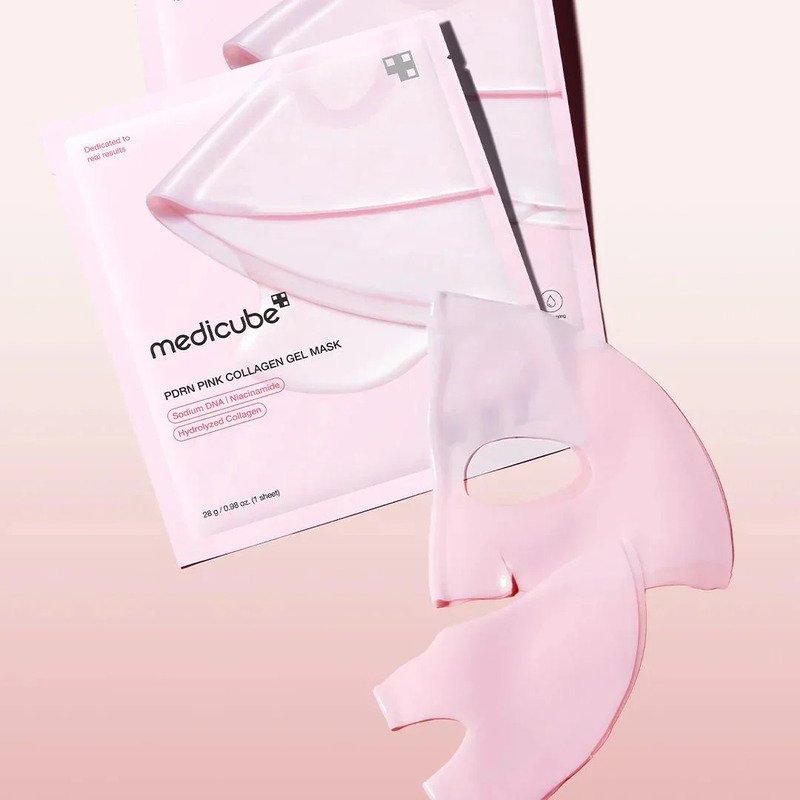 medicube PDRN Pink Collagen Gel Mask Sheet – stangrinamoji veido kaukė 2
