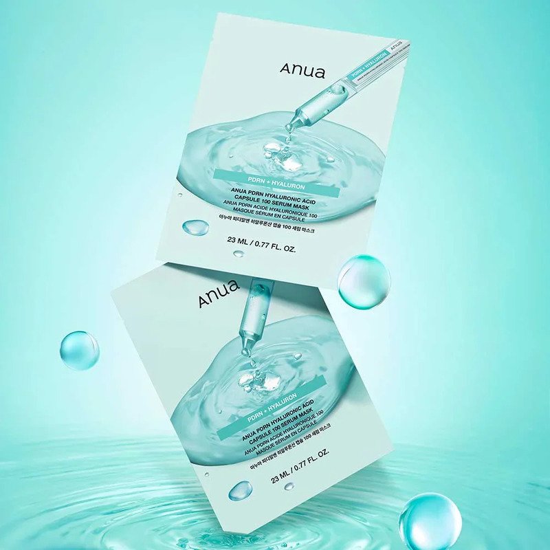 Anua PDRN Hyaluronic Acid Capsule 100 Serum Mask – drėkinamoji veido kaukė 1