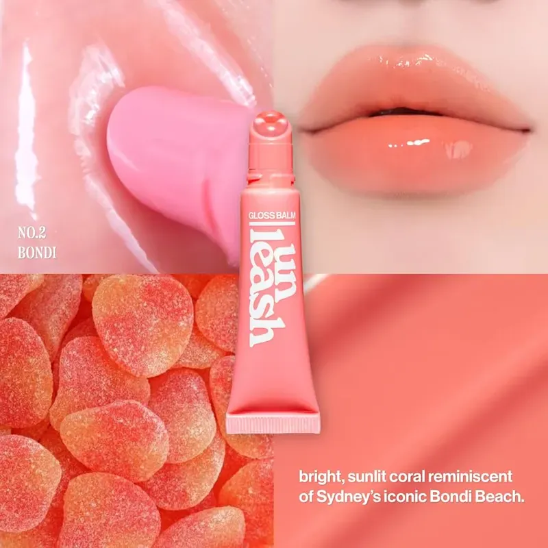 unleashia Sunset Dazzle Gloss Balm No.2 Bondi – lūpų blizgesys 2