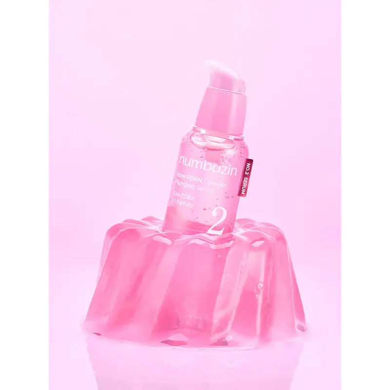 numbuzin No.2 Rose PDRN Collagen Plumping Serum, 30 ml – putlinantis ir stangrinantis serumas su PDRN 1