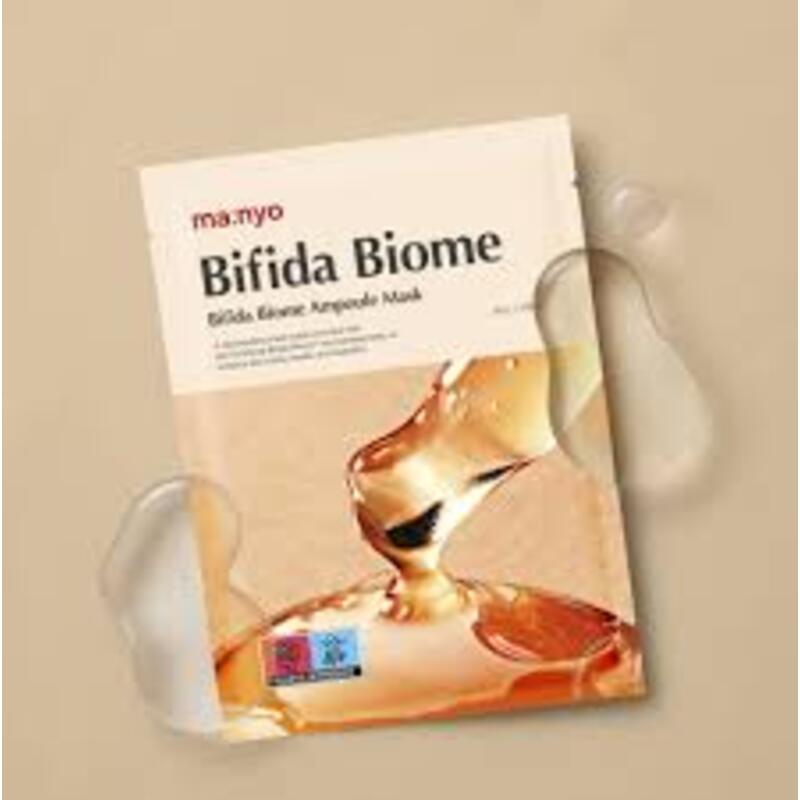 manyo Bifida Biome Ampoule Mask, 30 g. – atkuriamoji lakštinė kaukė su bifida fermentais 1