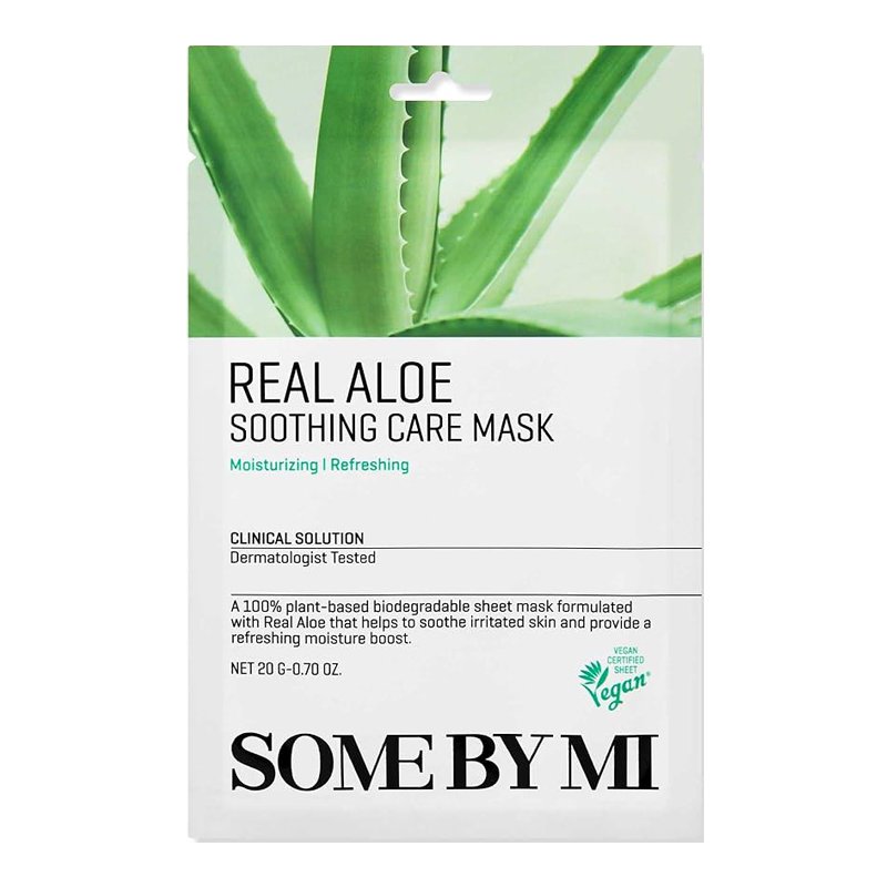 Some By Mi Real Aloe Soothing Care Mask – raminamoji veido kaukė