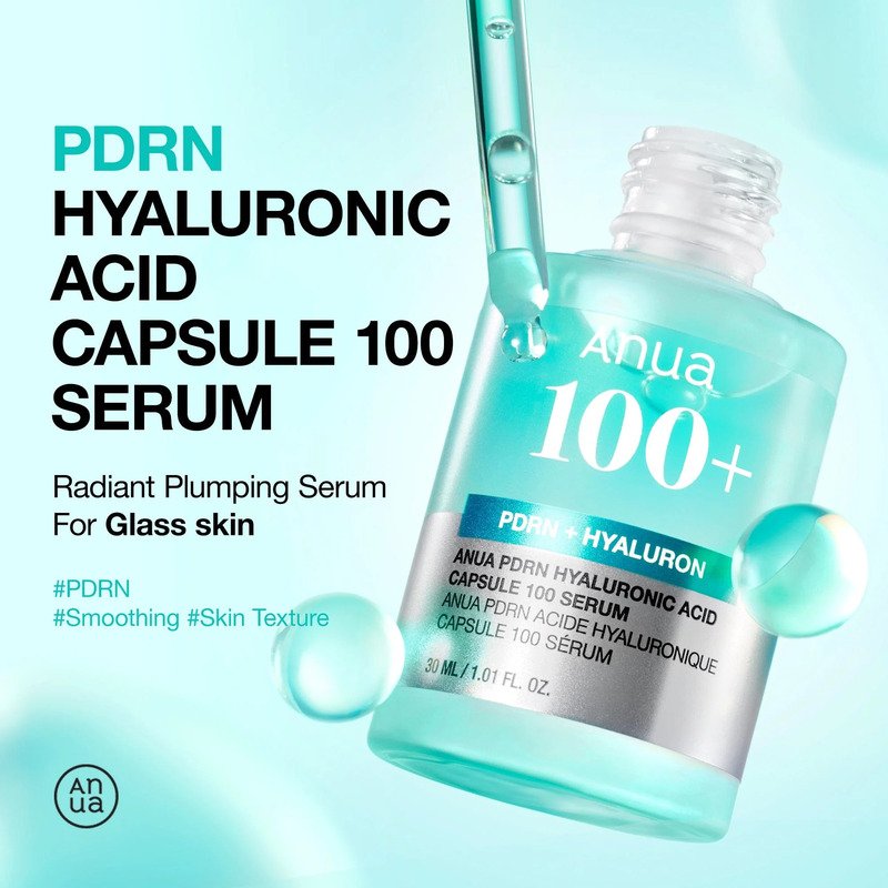 Anua PDRN Hyaluronic Acid Capsule 100 Serum – drėkinantis veido serumas