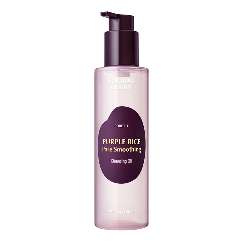 EQQUALBERRY Purple Rice Pore Smoothing Cleansing Oil – valomasis veido aliejus