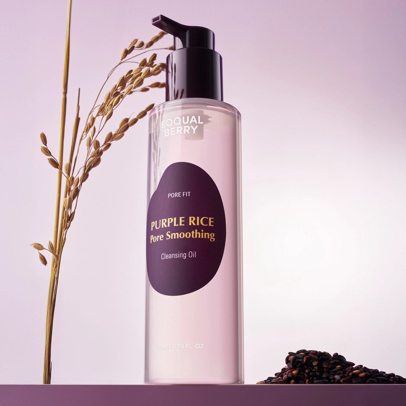 EQQUALBERRY Purple Rice Pore Smoothing Cleansing Oil – valomasis veido aliejus 1