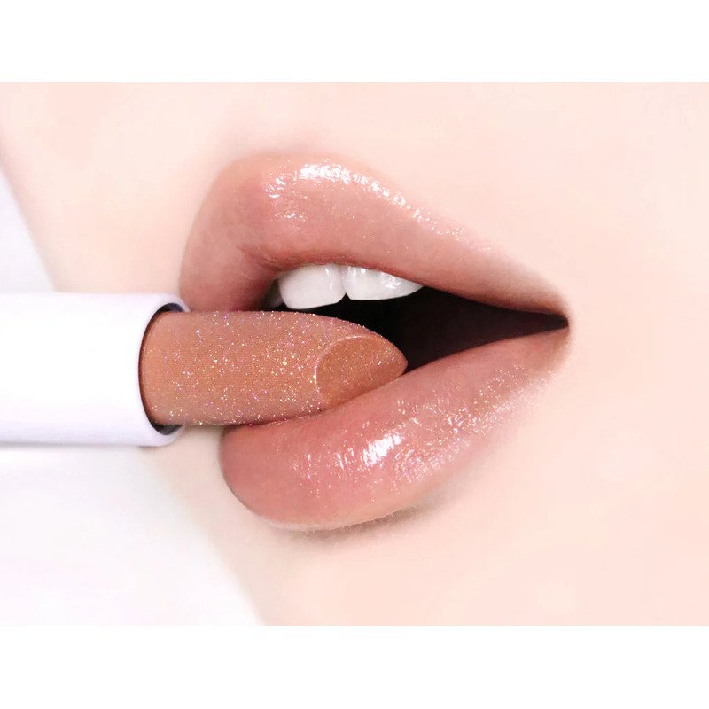 Unleashia Glacier Vegan Lip Balm Nude Bluff – lūpų balzamas su blizgučiais 1