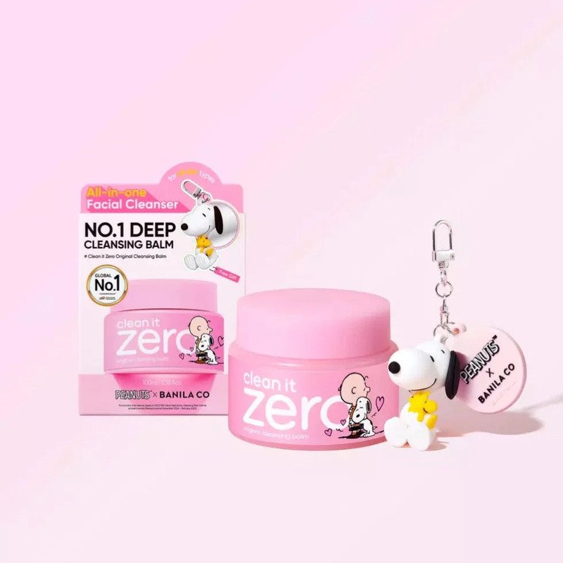 Banila Co Clean It Zero Cleansing Balm Original SNOOPY Edition- valomasis balzamas + raktų pakabukas, 100 ml. 1