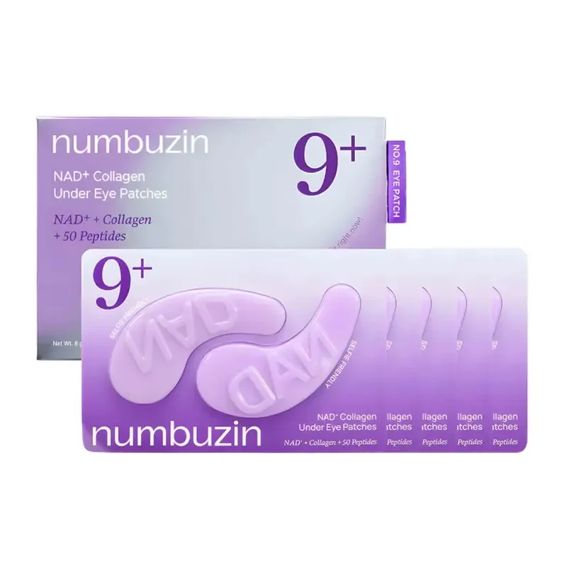 numbuzin No.9 NAD+ Collagen Under Eye Patches – paakių kaukės su kolagenu ir peptidais