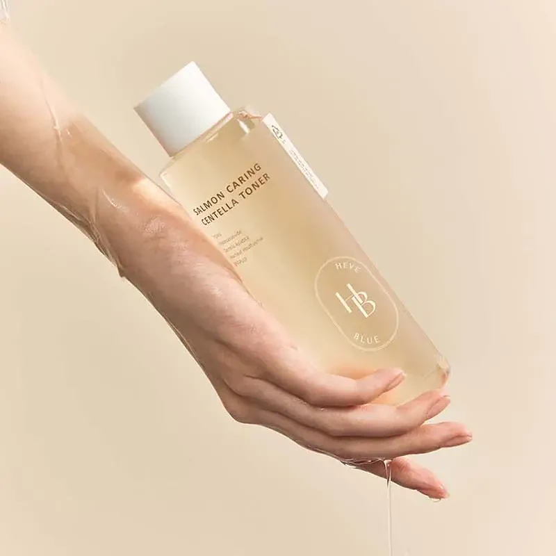 HEVEBLUE Salmon Caring Centella Toner – veido tonikas su PDRN 2