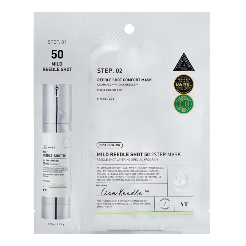 VT Cosmetics Reedle Shot 50 2 Step Mask – veido kaukė