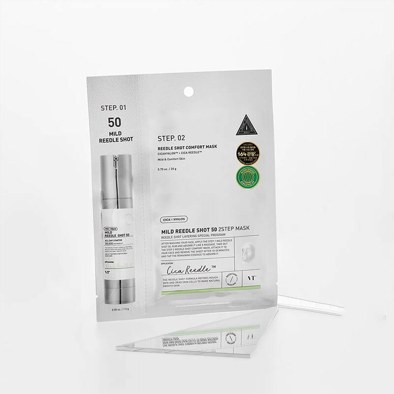 VT Cosmetics Reedle Shot 50 2 Step Mask – veido kaukė 1