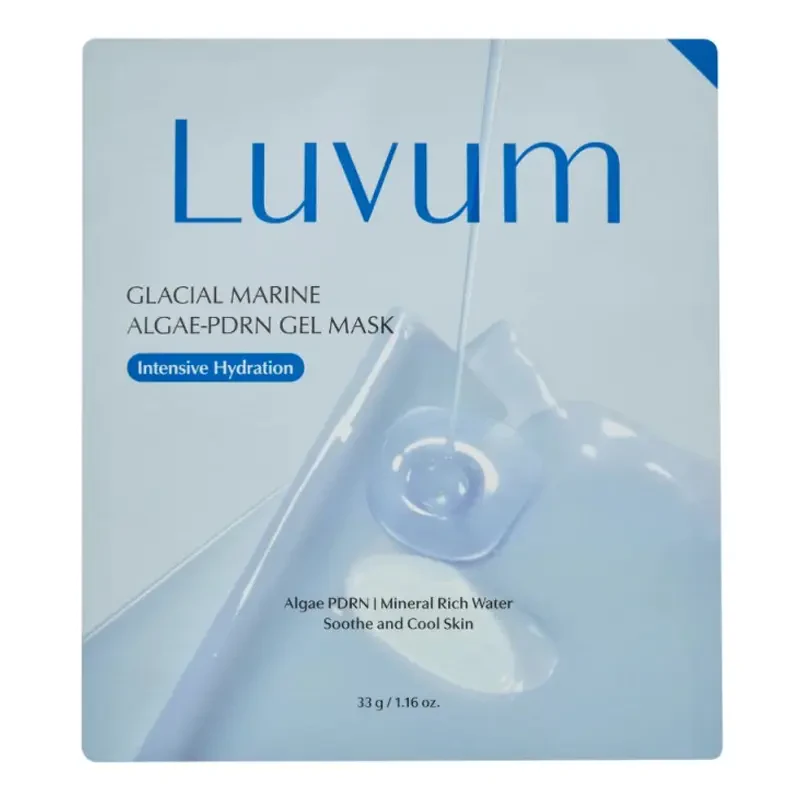 Luvum Glacial Marine Algae-PDRN Gel Mask, 33g. – hidrogelio kaukė su PDRN ir jūros dumbliais