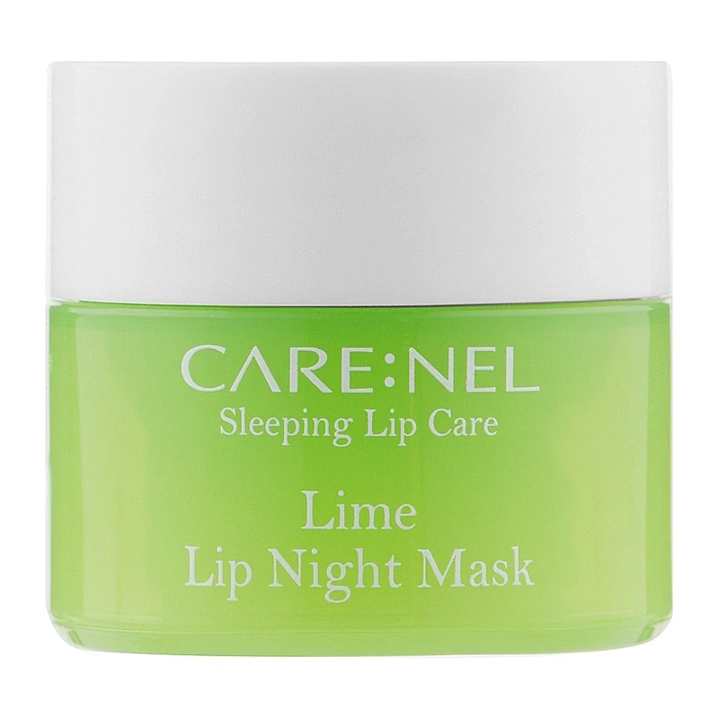 CARENEL Lime Lip Night Mask, 23 g. – naktinė šveičiamoji lūpų kaukė