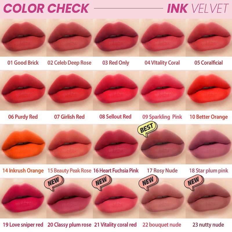 Peripera Ink Velvet 18 Star Plum Pink – lūpų dažai