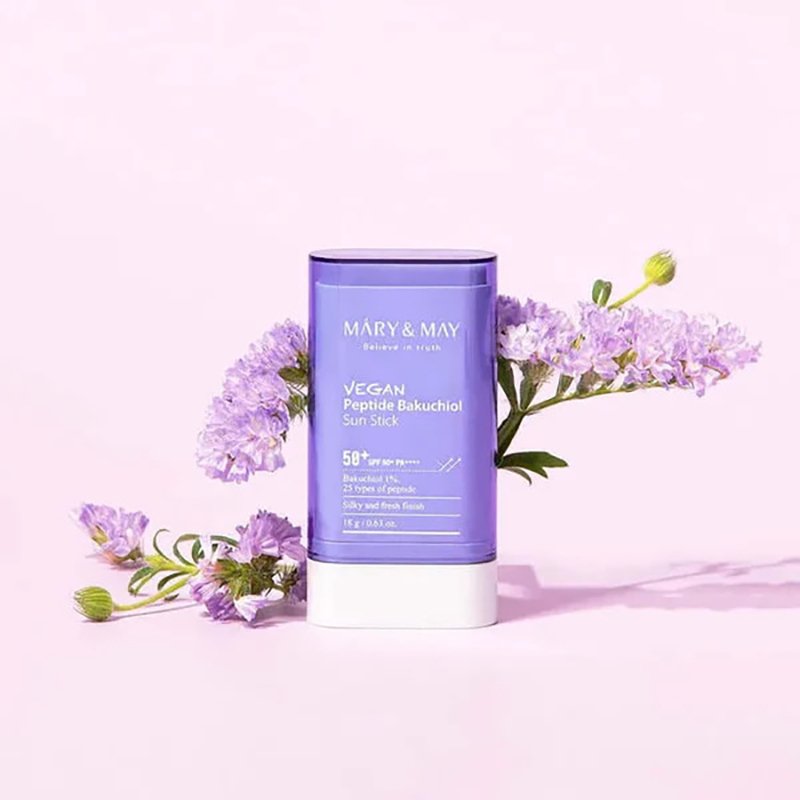 Mary May Vegan Peptide Bakuchiol Sun Stick SPF50+ PA++++ – apsauginis pieštukas nuo saulės 4