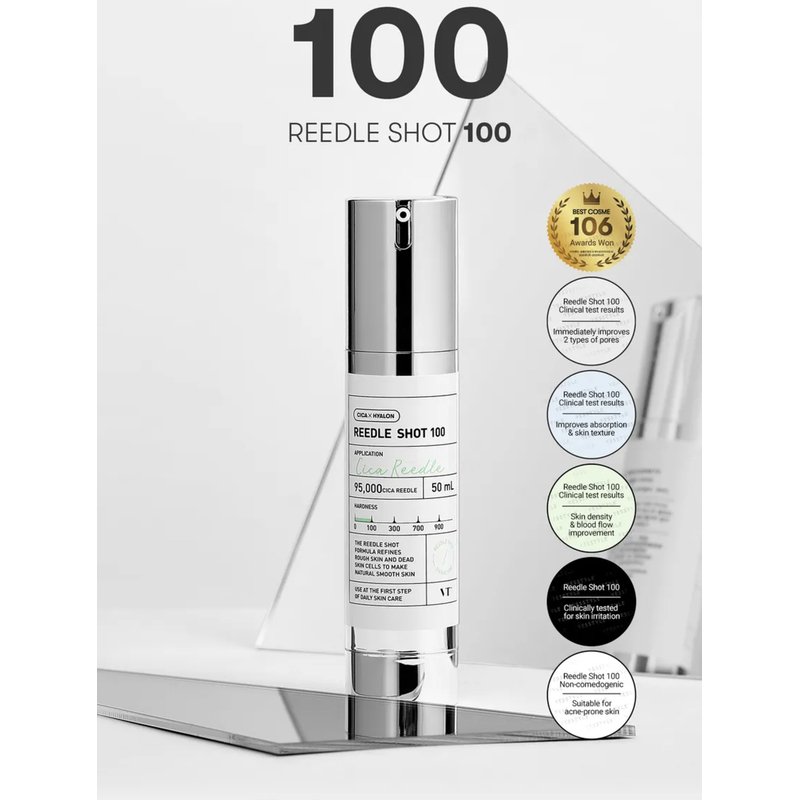 VT Cosmetics Reedle Shot 100 – aktyvaus veikimo ampulė, 2 ml.*10vnt
