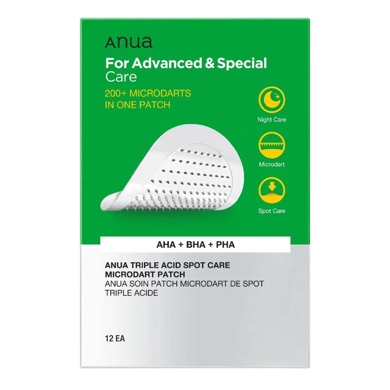 Anua Triple Acid Spot Care Microdart Patch – spuogų pleistrai
