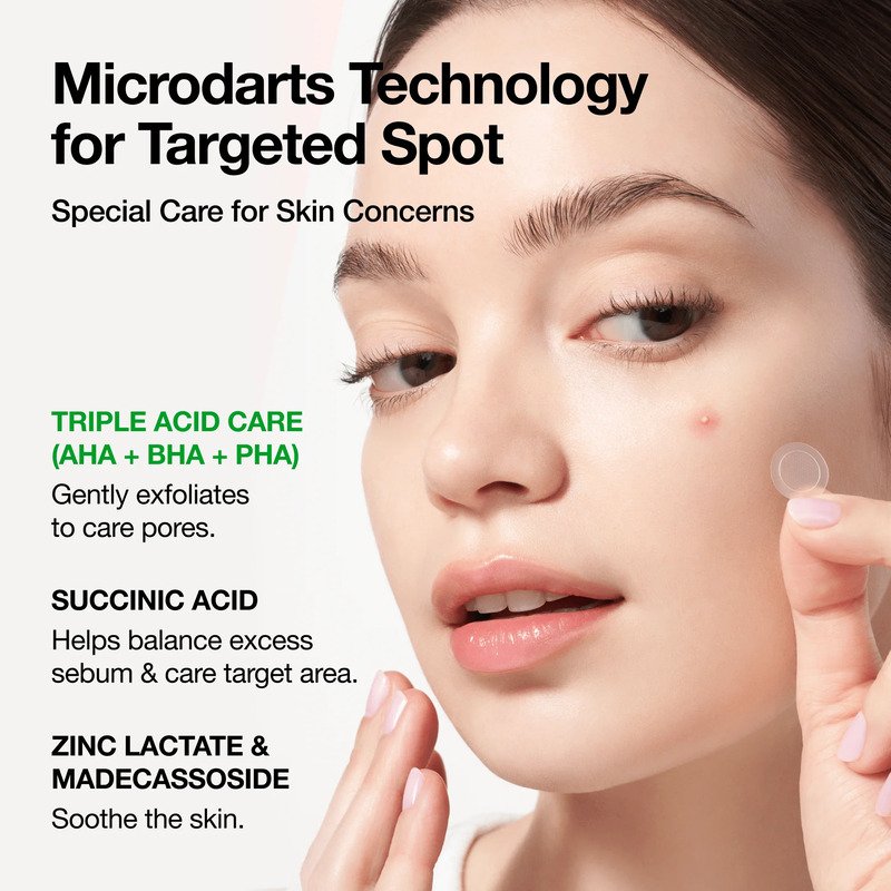 Anua Triple Acid Spot Care Microdart Patch – spuogų pleistrai 1