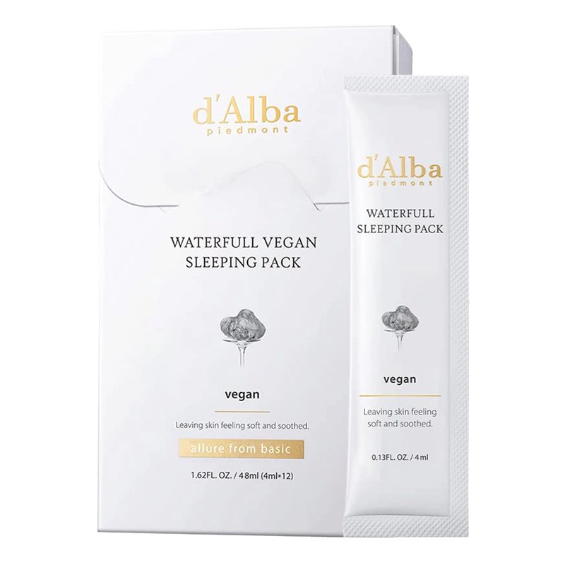  dAlba Waterfull Vegan Sleeping Pack – intensyviai drėkinanti naktinė kaukė