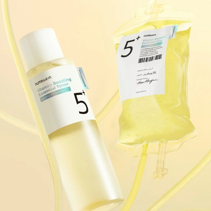 numbuzin No.5 Vitamin Boosting Essential Toner – šviesinamasos tonikas 2