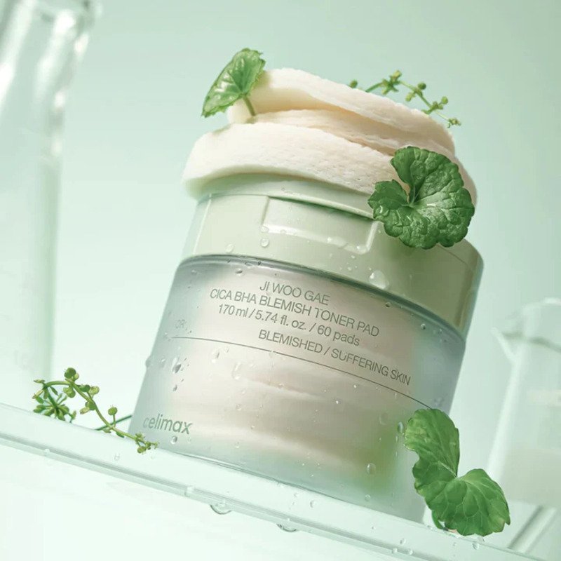 Tonizuojantys veido diskeliai su BHA Celimax Ji Woo Gae Cica BHA Blemish Toner Pad 1