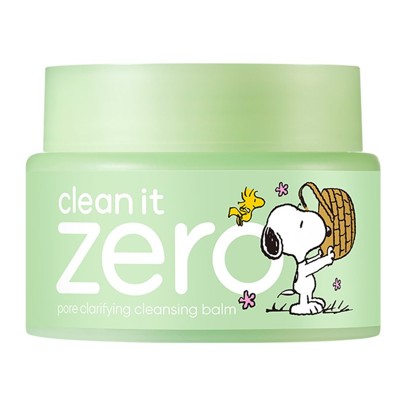 Banila Co Clean It Zero Pore Clarifying Cleansing Balm SNOOPY Edition – valomasis balzamas + raktų pakabukas su veidrodėliu, 100 ml.