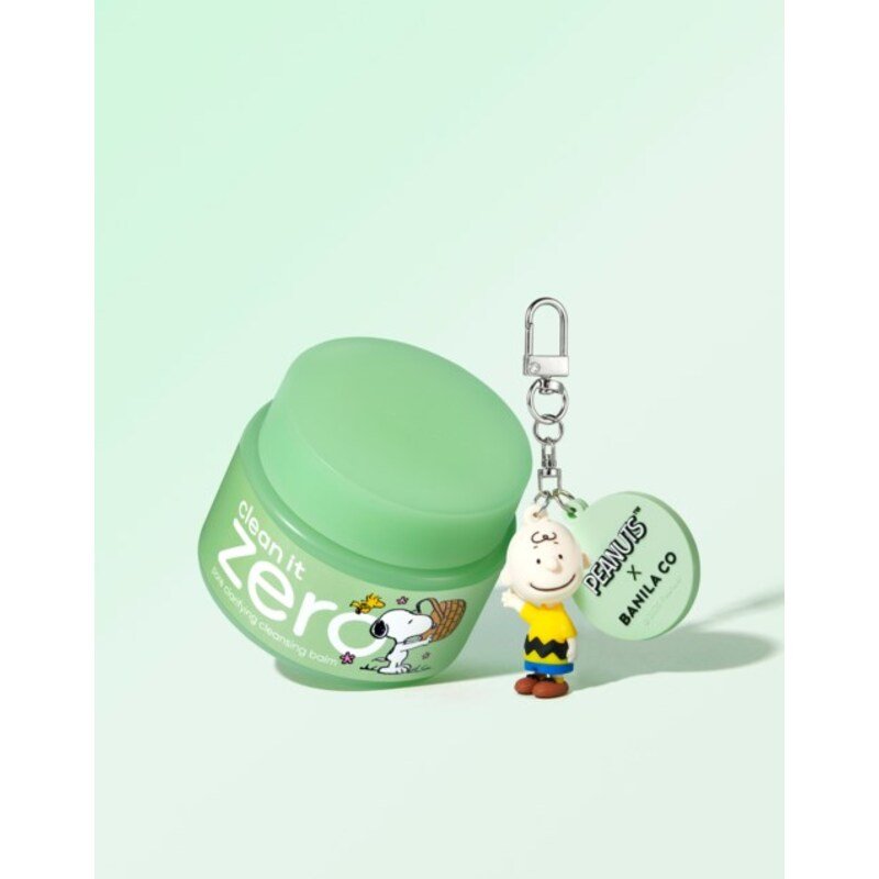 Banila Co Clean It Zero Pore Clarifying Cleansing Balm SNOOPY Edition – valomasis balzamas + raktų pakabukas su veidrodėliu, 100 ml. 1