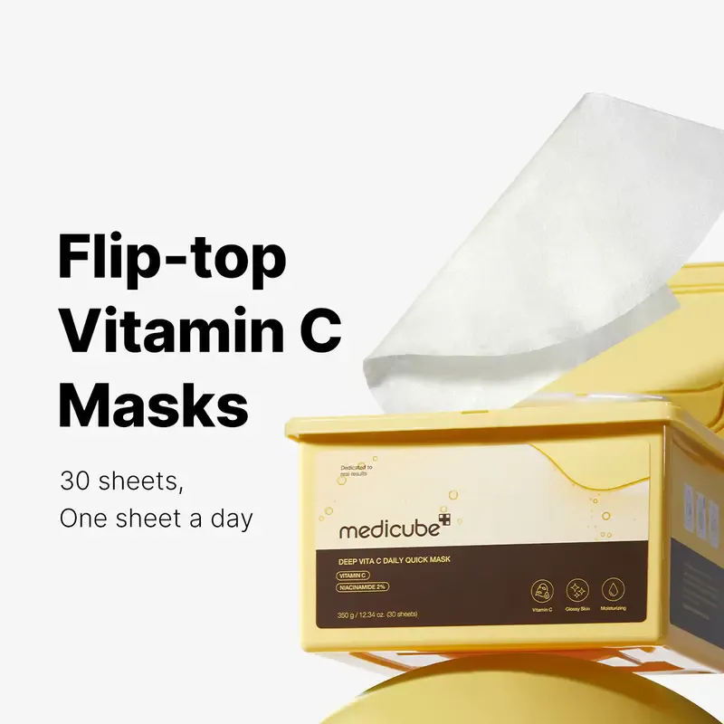 medicube Deep Vita C Daily Quick Mask – šviesinamosios veido kaukės 2