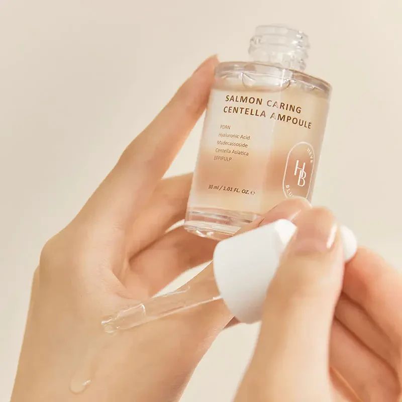 HEVEBLUE Salmon Caring Centella Ampoule – veido serumas su PDRN 2