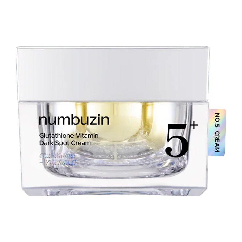 numbuzin No.5+ Glutathione Vitamin Dark Spot Cream – šviesinamasis veido kremas