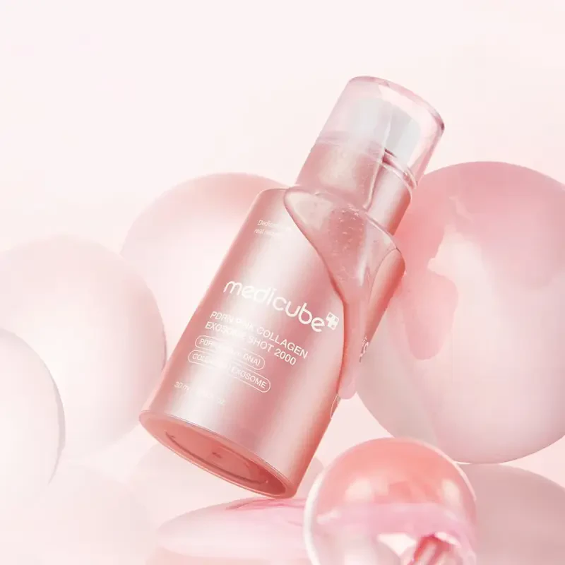 medicube PDRN Pink Collagen Exosome Shot Serum 2000, 50 ml. – stangrinantis serumas su PDRN ir kolagenu 1
