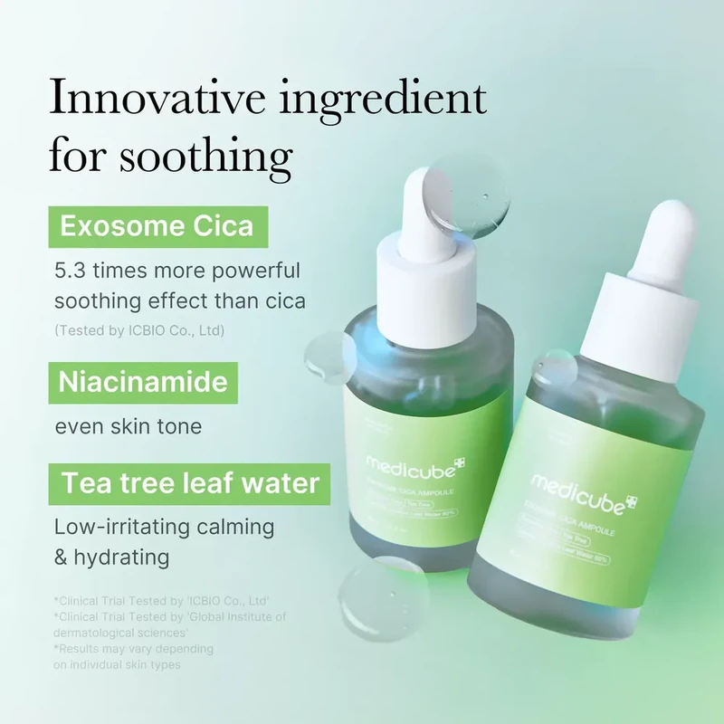 medicube Exosome Cica Serum, 30 ml. – raminantis serumas su CICA egzosomomis 1