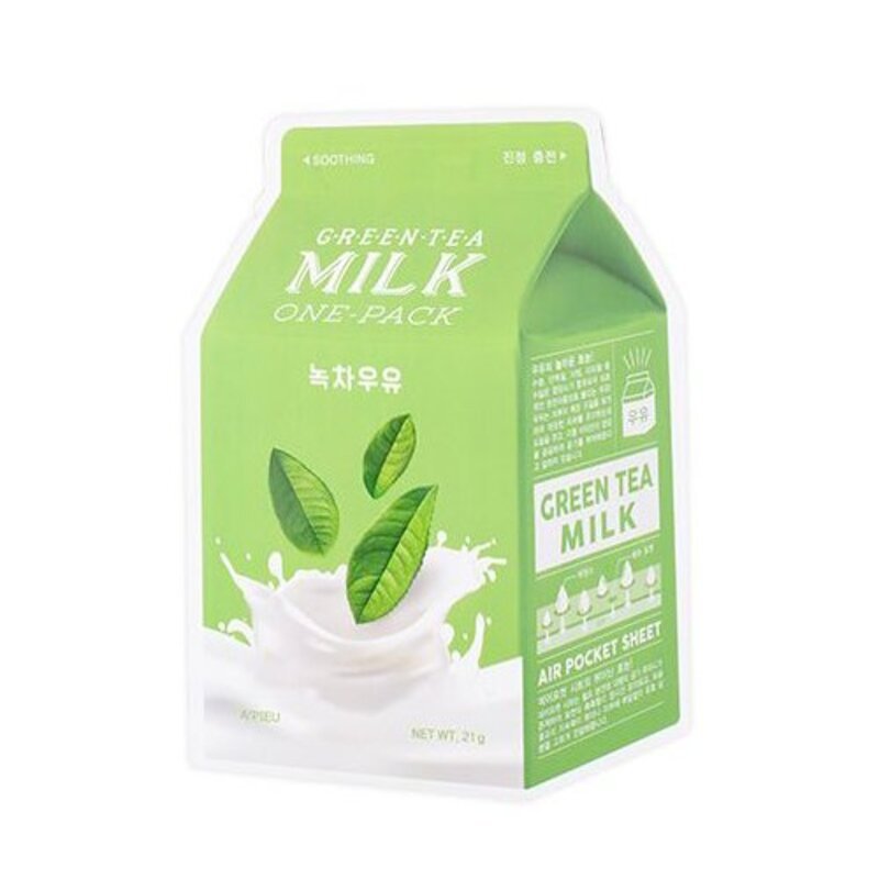 A'pieu Green Tea Milk One Pack - veido kaukė