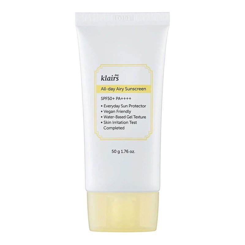 Klairs All-day Airy Sunscreen SPF50 PA++++ – apsauginis kremas nuo saulės