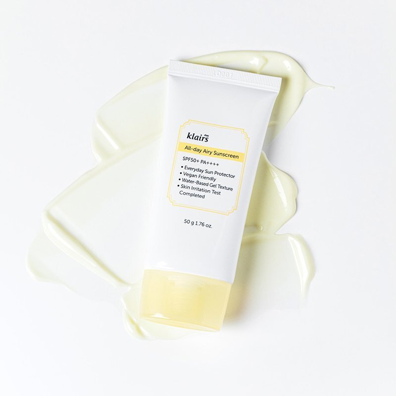 Klairs All-day Airy Sunscreen SPF50 PA++++ – apsauginis kremas nuo saulės