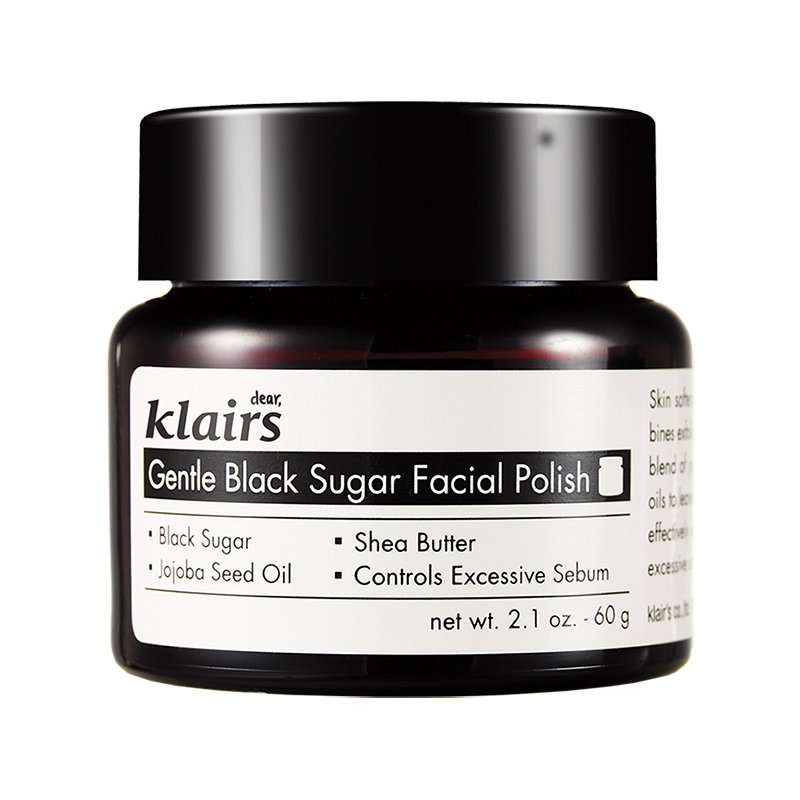 Klairs Gentle Black Sugar Facial Polish – veido šveitiklis