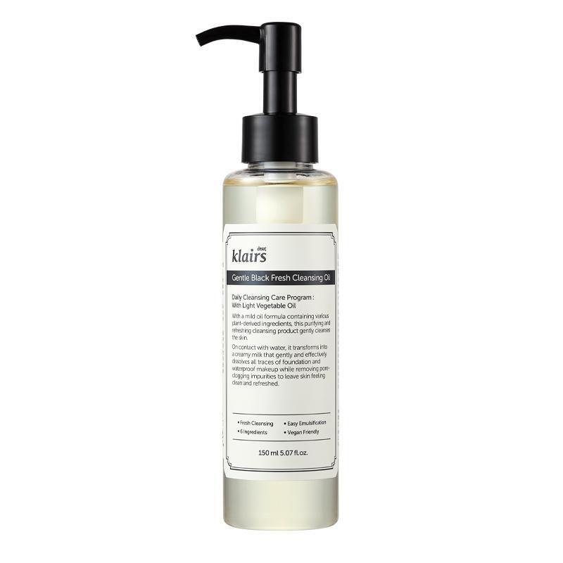 Klairs Gentle Black Fresh Cleansing Oil - valomasis aliejus