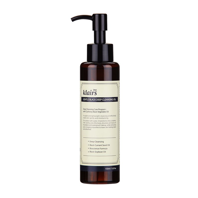 Klairs Gentle Black Deep Cleansing Oil - valomasis aliejus