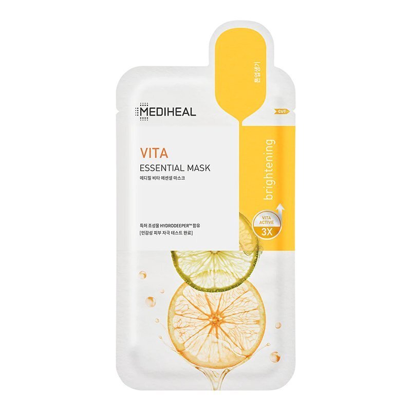 MEDIHEAL Vita Essential Mask – šviesinamoji veido kaukė