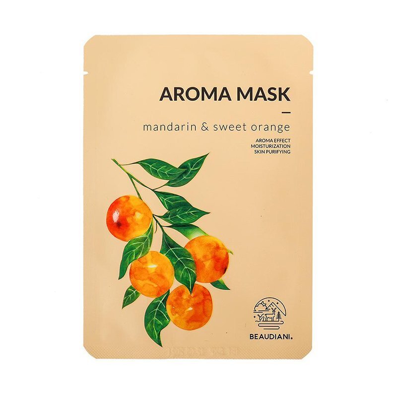 Beaudiani Aroma Mask Mandarin And Sweet Orange – veido kaukė