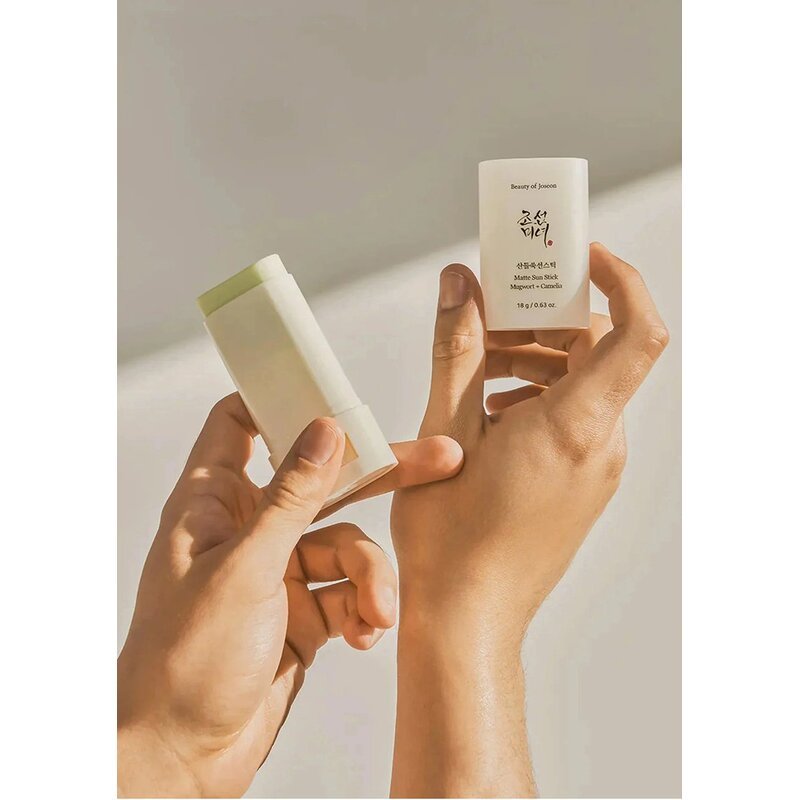 Beauty Of Joseon Matte Sun Stick Mugwort + Camelia SPF50+ PA+++ – apsauginis pieštukas nuo saulės