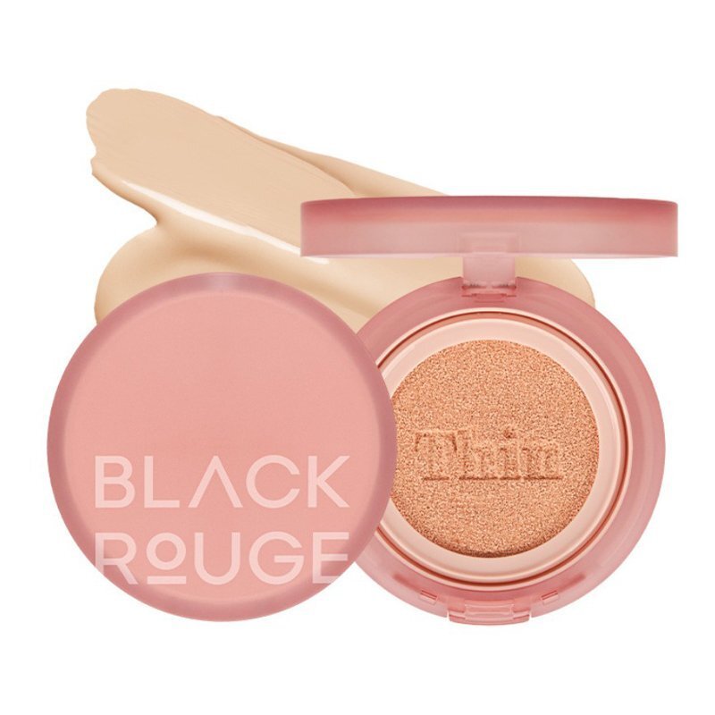 Black Rouge Thin Layer Velour Cushion SPF40/PA++ VC03 Ginger – makiažo pagrindas