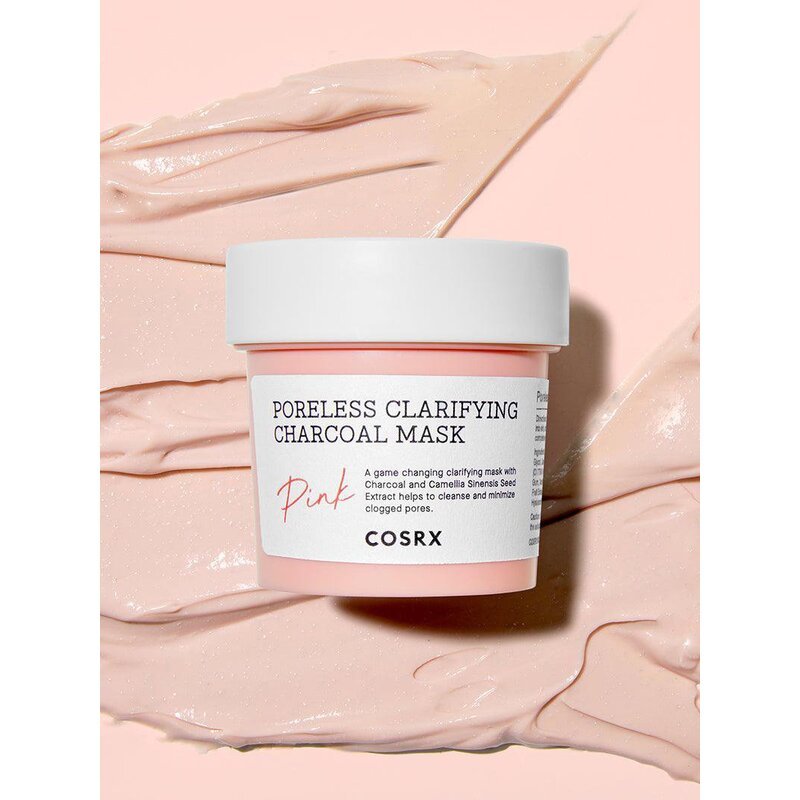 CosRX Poreless Clarifying Charcoal Mask – poras sutraukianti veido kaukė su moliu ir anglimi