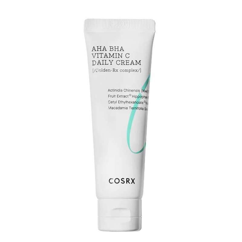 CosRX AHA BHA Vitamin C Daily Cream – veido kremas su rūgštimis