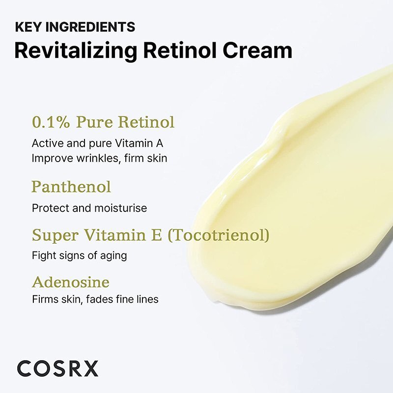 CosRX The Retinol 0.1 Cream – veido kremas su retinoliu