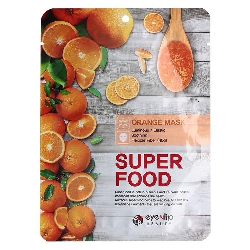 Eyenlip Super Food Orange Mask – elastingumą atkurianti veido kaukė