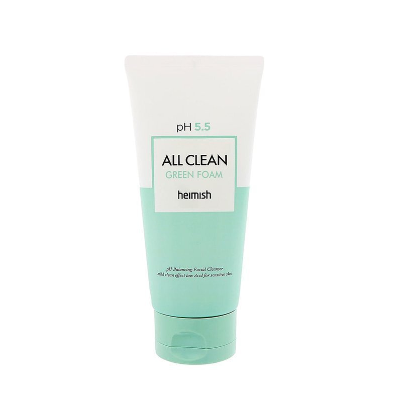 heimish All Clean Green Foam pH 5.5 - valomosios veido putos, 30 ml.