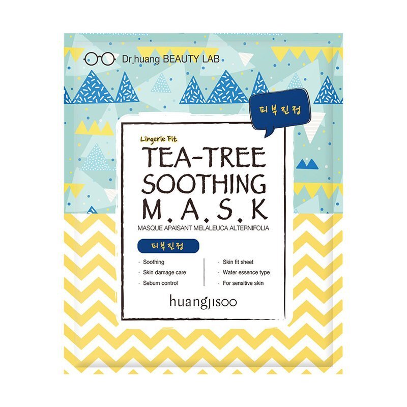 Huangjisoo Tea Tree Soothing Mask – raminamoji veido kaukė