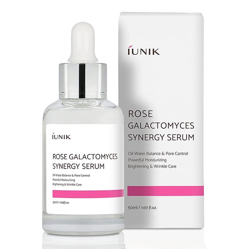 iUNIK Rose Galactomyces Synergy Serum – balansuojamasis veido serumas